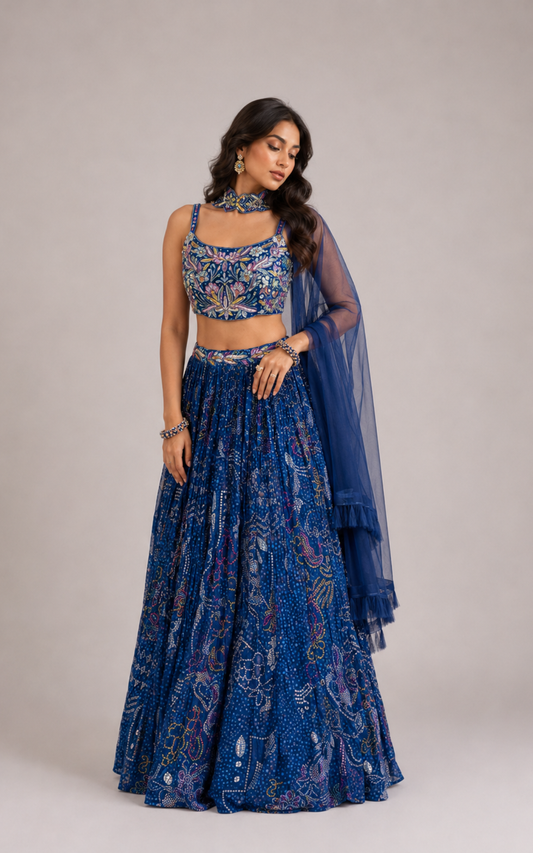 Indigo Moon Lehenga Set