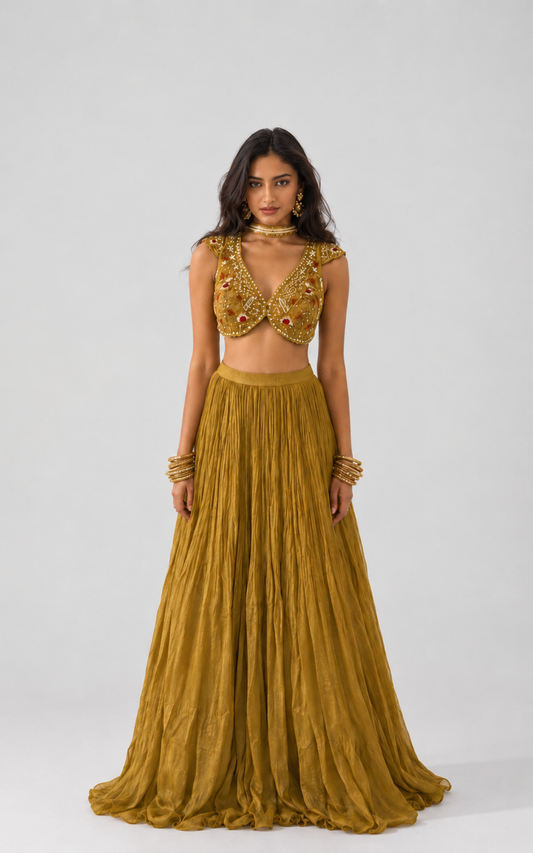 Gold Horizon Lehenga Set