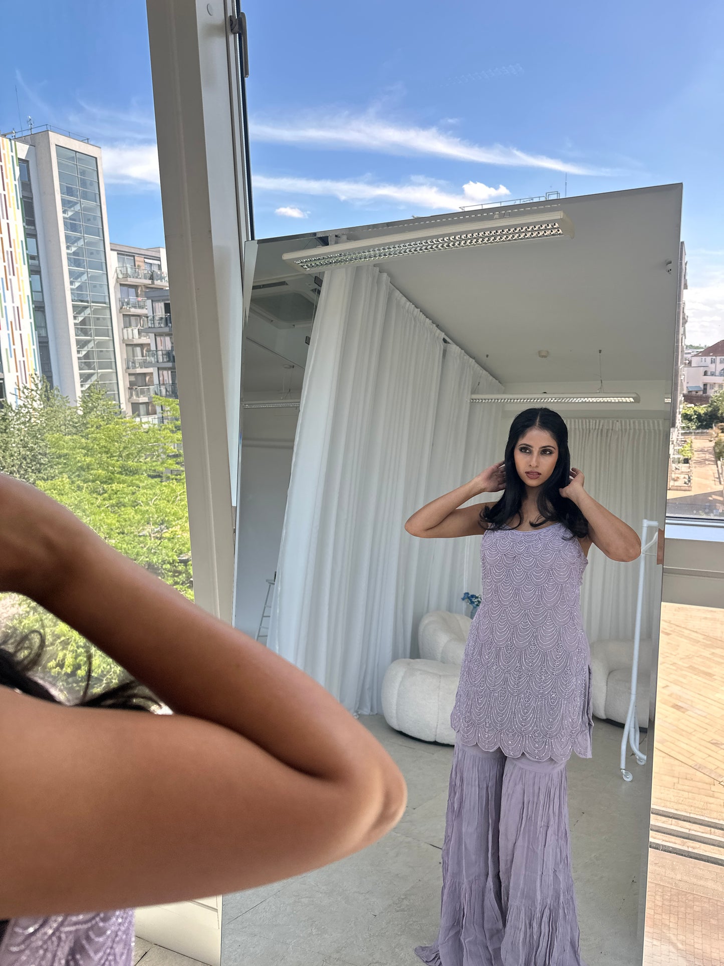 Lilac Sharara Set